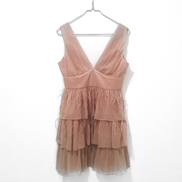 lipsy pink ruffle dress